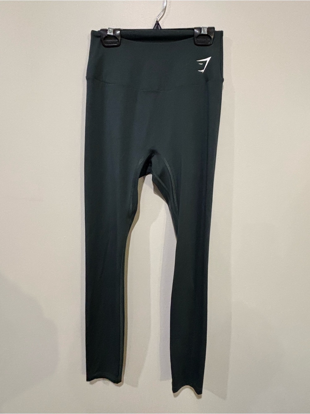 Gymshark Forest Green High-Waist Training Leggings with Logo